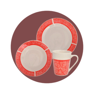 VAJILLA PORCELANA X12PZS REDONDA