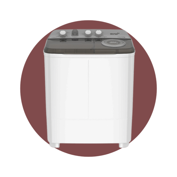 Lavadora 10kg Acros Semiautomática de Dos tinas MaxSpin Dry Blanca