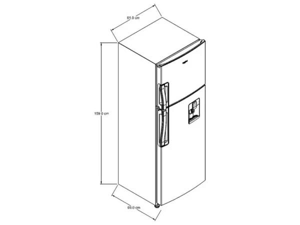 NEVERA WHIRPOOL 264 Litros Top Mount Xpert Flow - Image 6