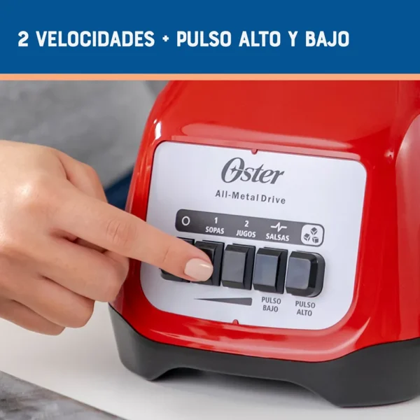Licuadora Oster® 2 velocidades más pulso y vaso de vidrio - Image 2