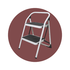 ESCALERA DE ACERO PARA HOGAR 2 PELDAÑOS