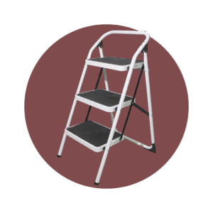 ESCALERA DE ACERO PARA HOGAR 3 PELDAÑOS