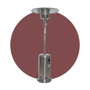 Calefactor de ambientes tipo hongo