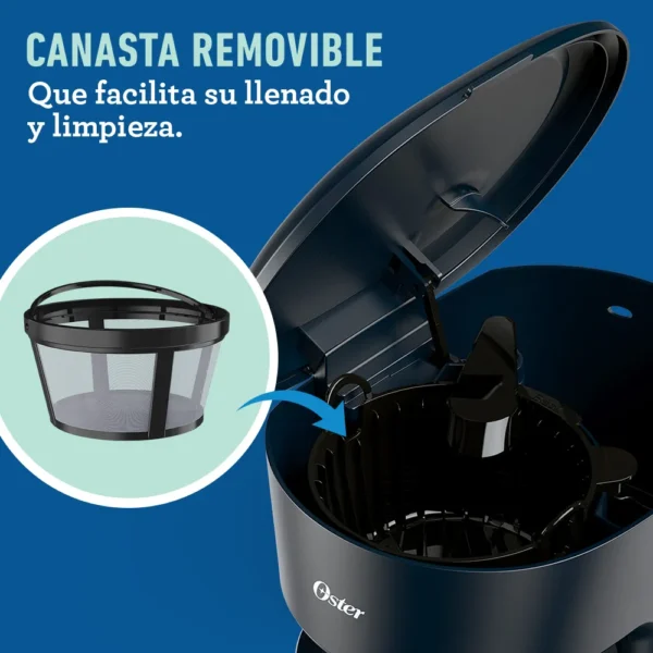 Cafetera Oster® con Jarra de Vidrio y Filtro Permanente 12 tazas - Image 3