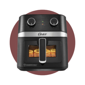 Freidora de Aire Manual Oster® Recubrimiento DiamondForce con Ventana y Luz Interna 6L