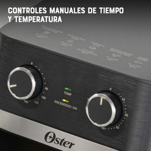 Freidora de Aire Manual Oster® Recubrimiento DiamondForce con Ventana y Luz Interna 6L - Image 2