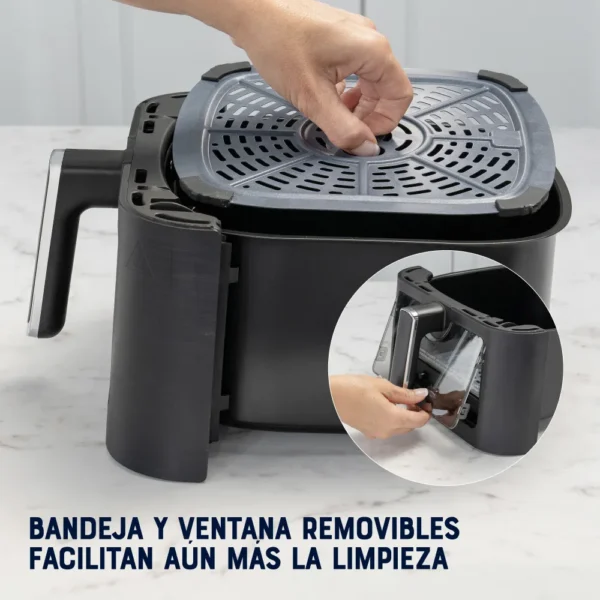 Freidora de Aire Manual Oster® Recubrimiento DiamondForce con Ventana y Luz Interna 6L - Image 7