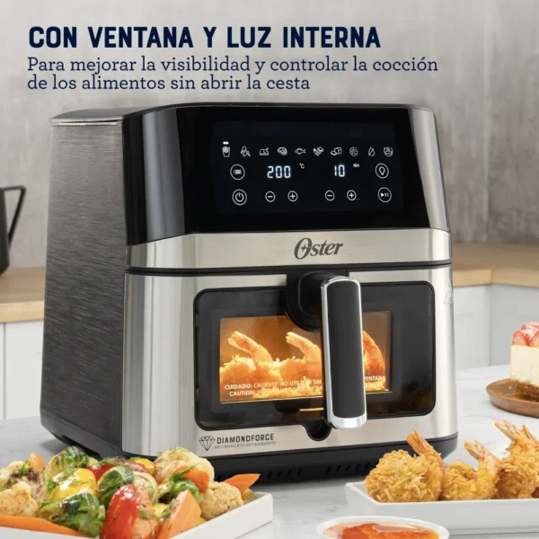 Freidora de Aire Digital Oster® Recubrimiento DiamondForce 7.5L - Image 4