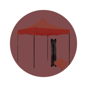 CARPA ROJA PLEGABLE 3X3 METROS