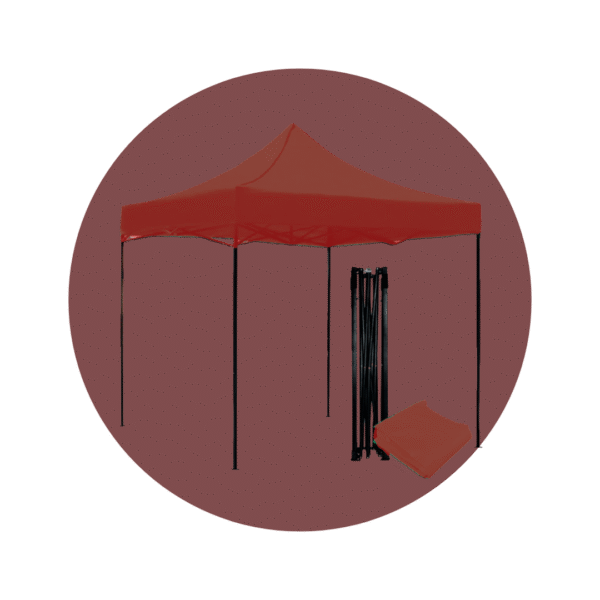 CARPA ROJA PLEGABLE 3X3 METROS