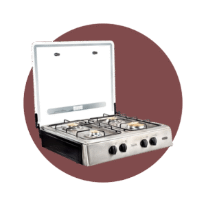 COCINETA ECOLINE FIORENCIA II C/T INOX NEGRO