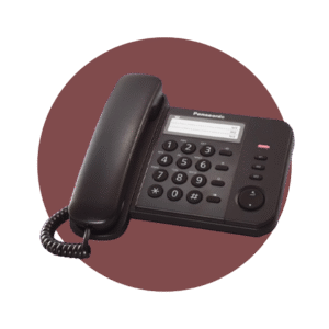 TELEFONO ALÁMBRICO PANASONIC CON PUERTO DE DATOS