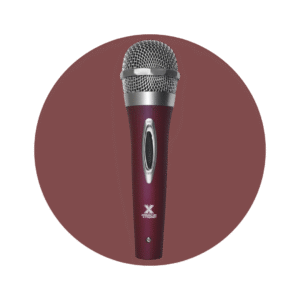 MICROFONO AMERICAN STAR ROJO METALICO
