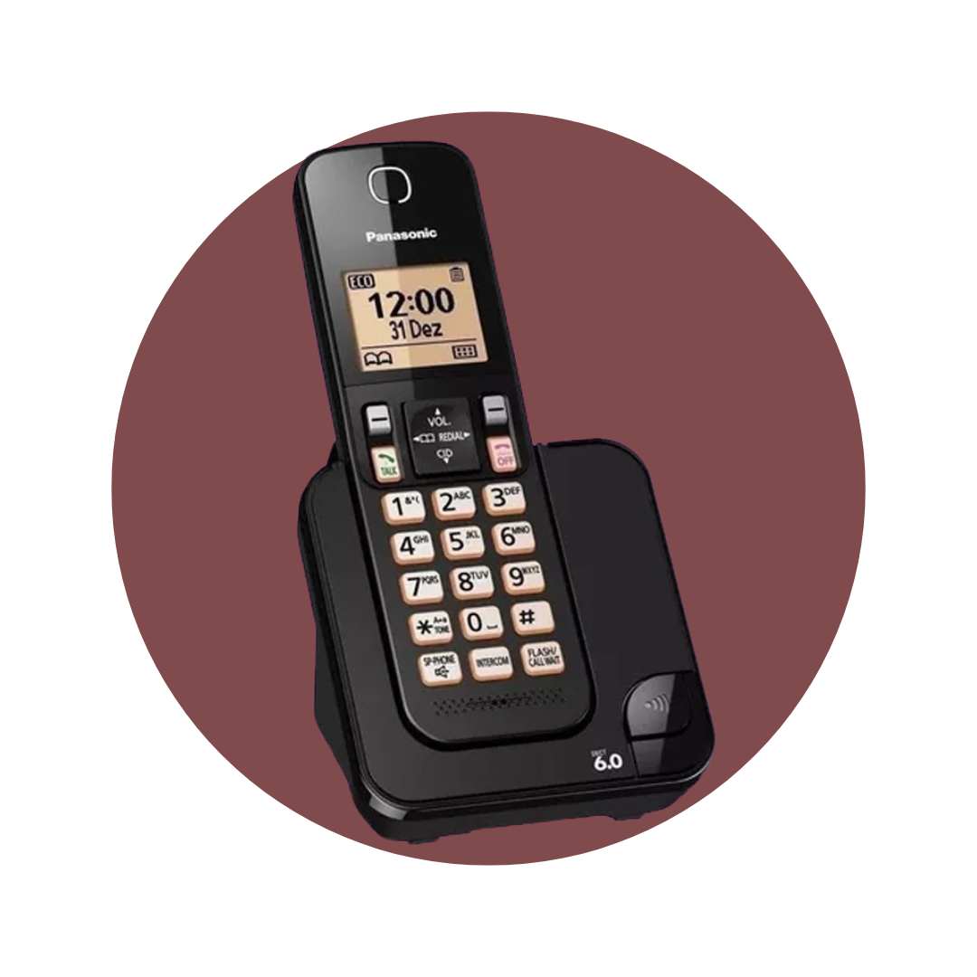 TELEFONO PANASONIC INALÁMBRICO 1 BASE