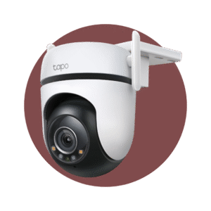 Cámara de seguridad Wi-Fi con panorámica e inclinación para exteriores