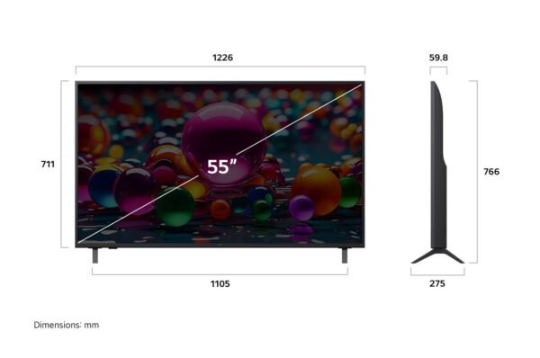 SMART TV LG 55" THINQ AI - INTELIGENCIA ARTIFICIAL / 4K UHD - Image 2