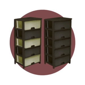 CAJONERA RATAN GLAMOUR CLIP 5P CAF/BGE 2