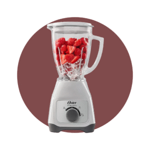Licuadora Oster® con vaso de vidrio y control de perilla 2 Velocidades