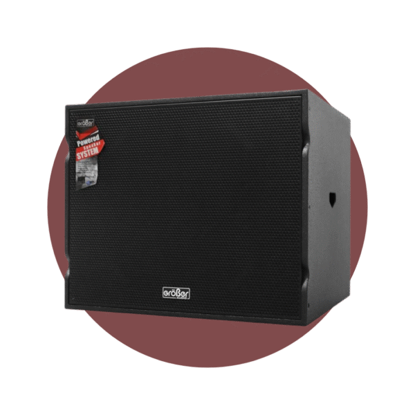 SUB BAJO ACTIVO GROBER 18" 1200W / 600W RMS