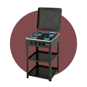 COCINETA DE GAS SOKANY 4 HORNILLAS CON BASE SK-07020