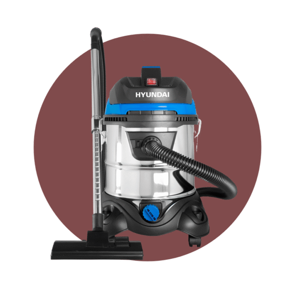 Aspiradora Hyundai 1200 W - Agua Y Polvo - Acero Inox