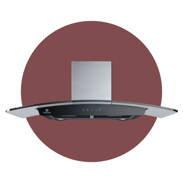 Campana extractora Indurama CEI-90NEVC peninsula 90cm panel touch