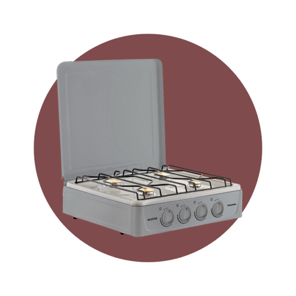 COCINETA FLORENTINA II C/T 4 QUEMADORES ECOLINE SILVER
