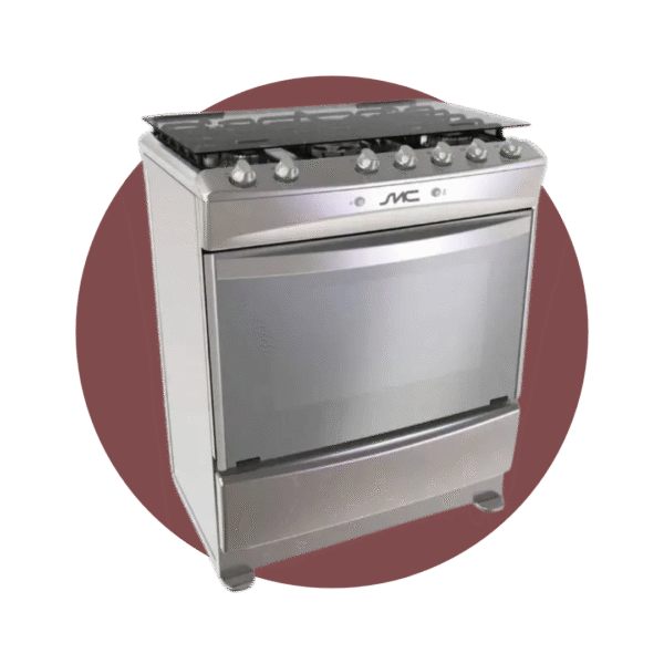 COCINA SMC A GAS 5 QUEMADORES CON GRILL