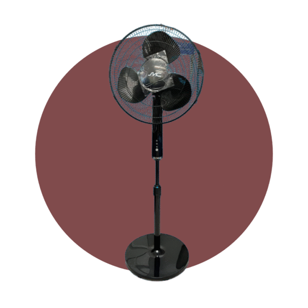 VENTILADOR DE PEDESTAL SMC 16" NEGRO