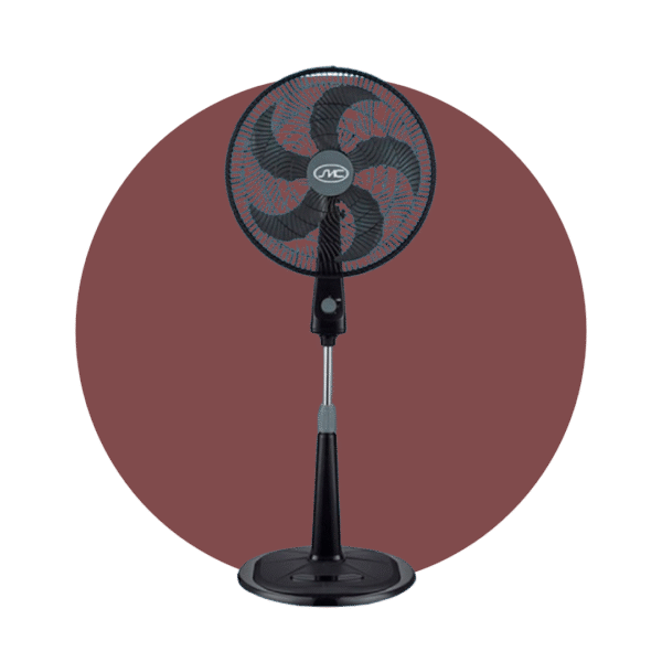 VENTILADOR DE PEDESTAL SMC 18" NEGRO