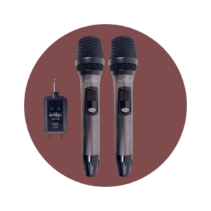 MICROFONO INALAMBRICO DOBLE UHF GROBER