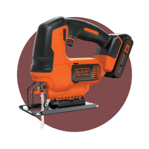 BDCJS20C (1) Kit de sierra de calar inalámbrica Black & Decker 20V MAX* POWERCONNECT con velocidad variable