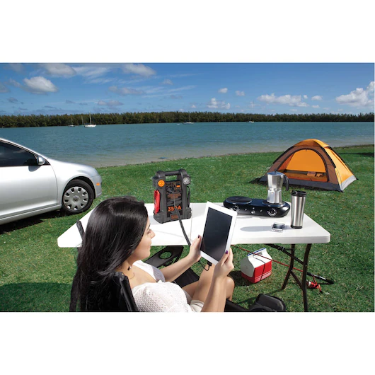 Arrancador Auxiliar BLACK+DECKER con Compresor para Autos 350Amp - Image 5