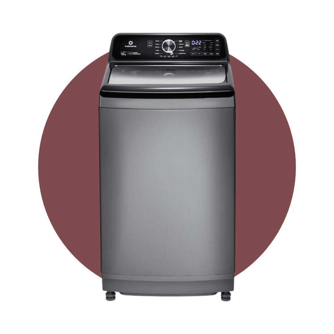 LAVADORA AUTOMÁTICA INDURAMA 18KG TITANIUM | LRI-18CRPP