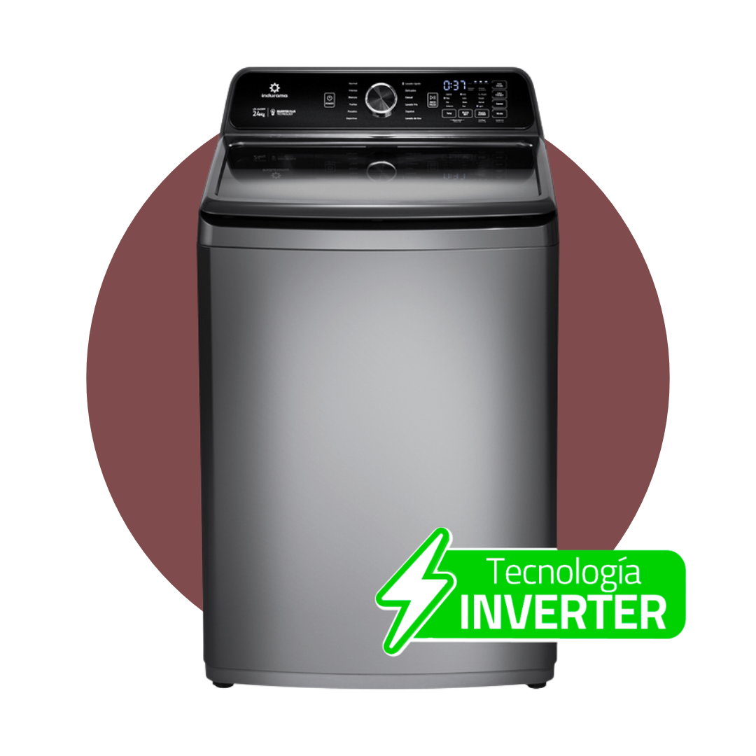 LAVADORA AUTOMÁTICA INDURAMA 24KG TITANIUM | LRI-24CRPP