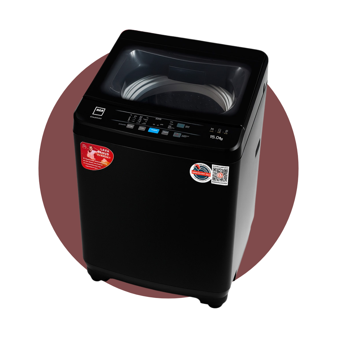 LAVADORA AUTOMATICA RCA NEGRA 15KG