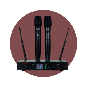 MICROFONO INALAMBRICO DOBLE UHF GROBER WM333R