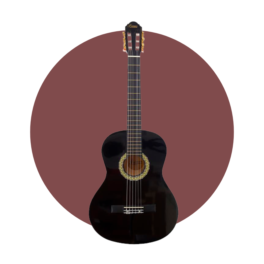GUITARRA NEGRA ACUSTICA PREMIER