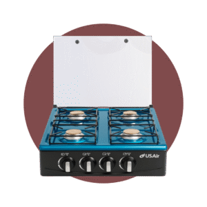 COCINETA USAIR 4 QUEMADORES 22"