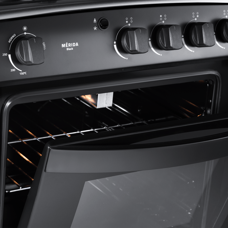 COCINA A GAS MÉRIDA BLACK 4 QUEMADORES 24" - Image 5
