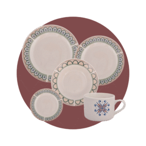 JUEGO DE VAJILLA 20 PIEZAS REDONDA