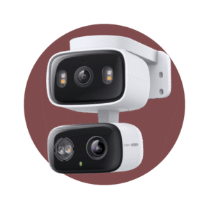 Cámara de Vigilancia 360º con Doble Lente para Interior y Exterior