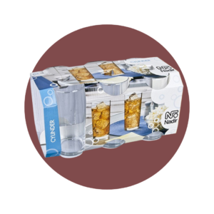 VASOS CYLINDER 6 PIEZAS