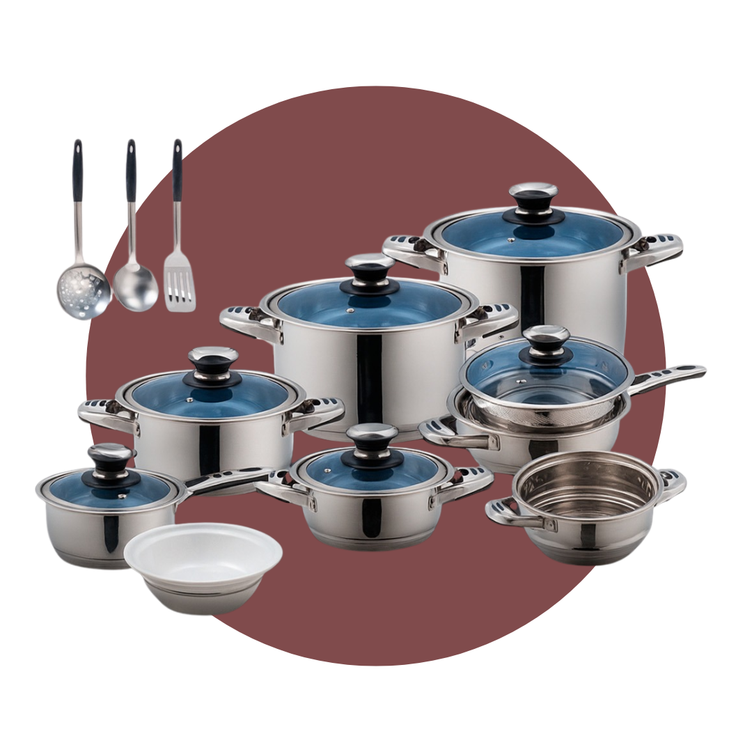 SET DE OLLAS KAISA VILLA 21 PIEZAS