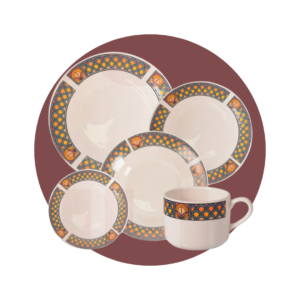 JUEGO DE VAJILLA 20 PIEZAS REDONDA