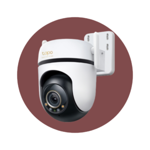 Cámara de Vigilancia Wi-Fi de 360 Grados para Exteriores con Vista 3K y Detección IA Avanzada