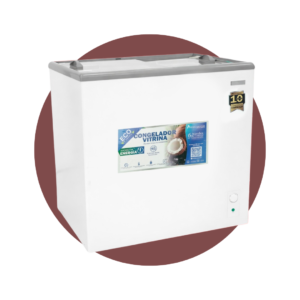 CONGELADOR AMERICAN STAR 167LTS PUERTA DE VIDRIO