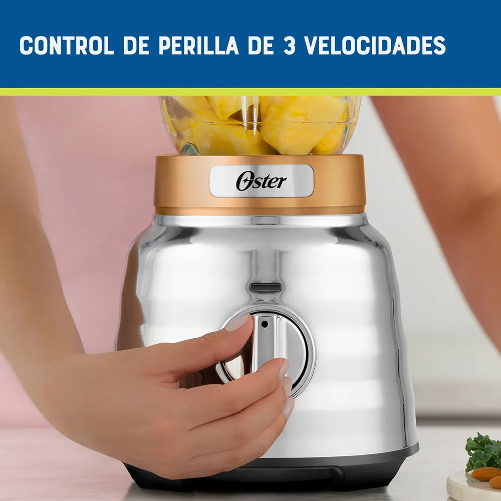 Licuadora Oster® Max 3 Velocidades Vaso de Vidrio 1.75 Lt - Image 2