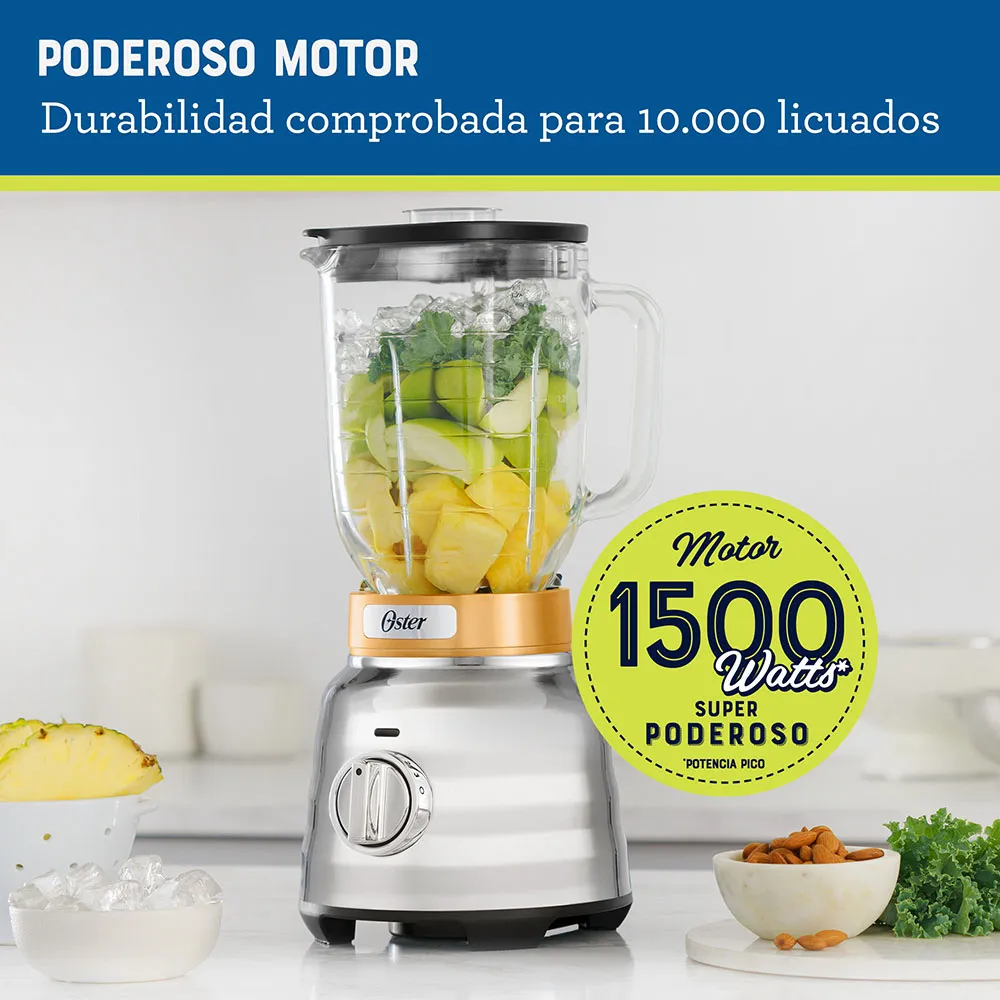 Licuadora Oster® Max 3 Velocidades Vaso de Vidrio 1.75 Lt - Image 3