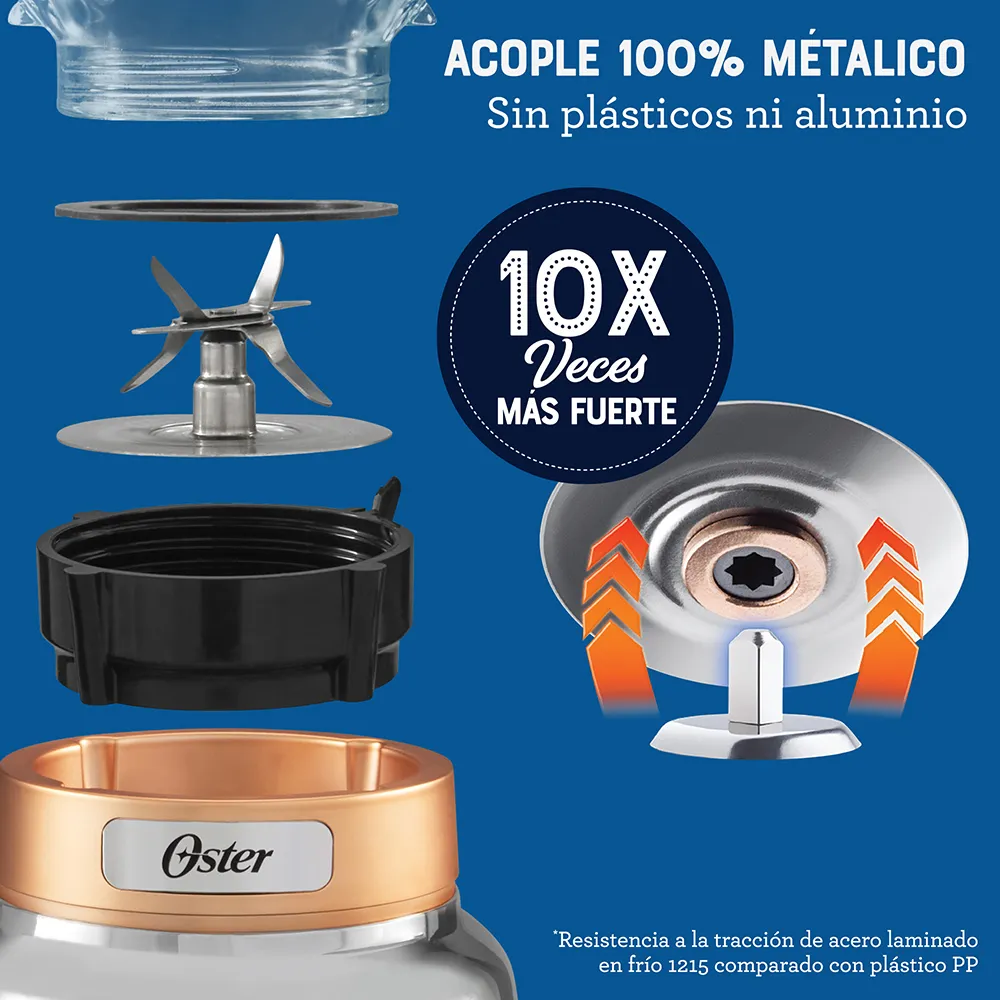 Licuadora Oster® Max 3 Velocidades Vaso de Vidrio 1.75 Lt - Image 5